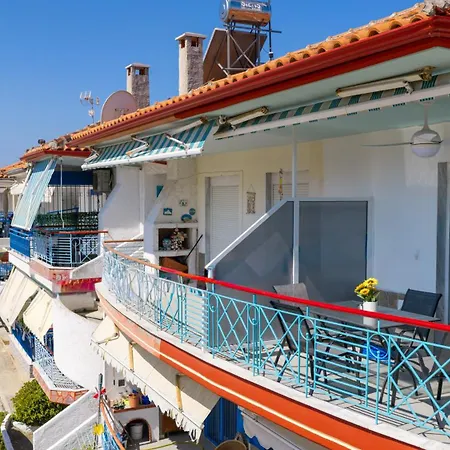 Seaside Family Apt, 2 Bedroom 80m From Sea, Quite Area Daire Orfánion